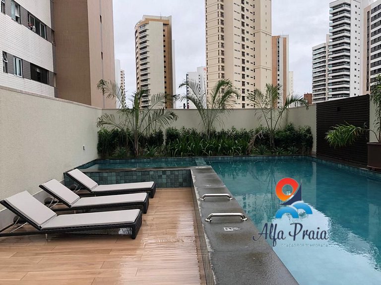 AlfaPraia - Flat compacto no Coco - One Milenio