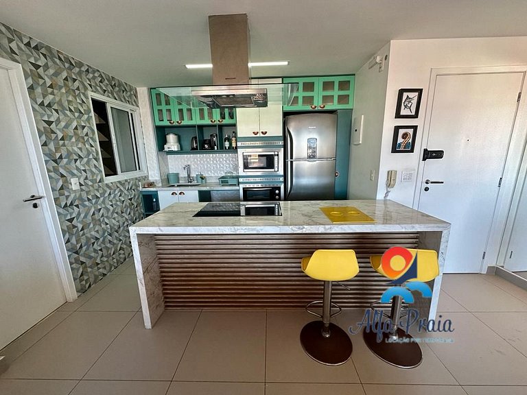 Flat luxo exclusivo Vista Mar no Meireles