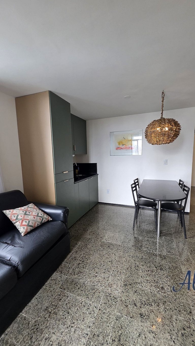 Apartamento privado en hotel no Meireles