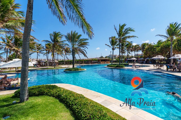 Resort Premium 3 Quartos - Golf Ville | Beach Park