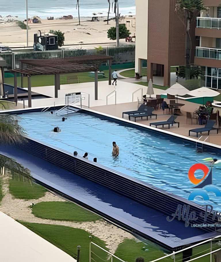 Vista Mar Real + Piscina + Pé na Areia | VG Fun 2Q