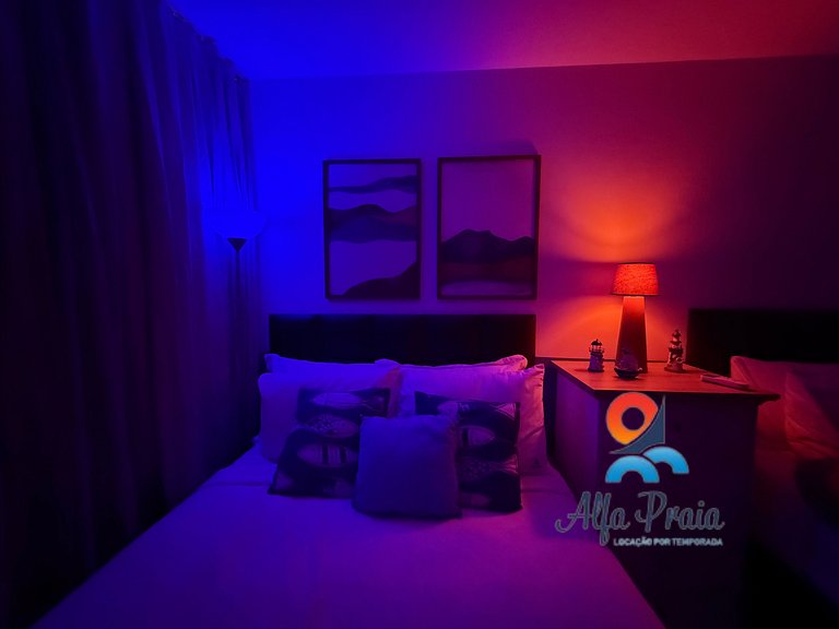 Studio premium no Beach Class Meireles com Rooftop