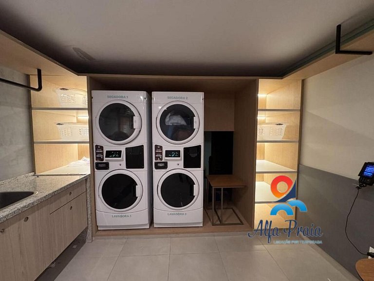 Premium studio at Beach Class Meireles with rooftop access